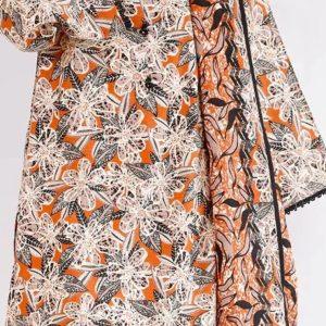 Saya 3 pc unstitched printed jacquard khaddar collection