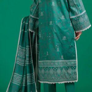 3pc digital printed lawn brand bonanza satrangi