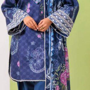 3pc digital printed lawn brand bonanza satrangi