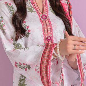 3pc digital printed lawn brand bonanza satrangi