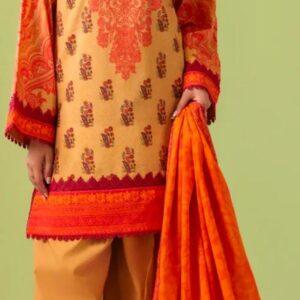 3pc digital printed lawn brand bonanza satrangi