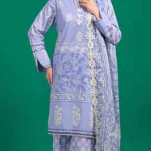 3pc digital printed lawn brand bonanza satrangi