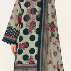 3 Pcs sapphire digital printed lawn suit
