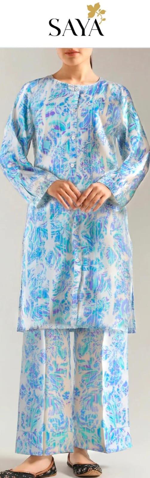 2 Pc premium printed lawn brand Saya - Image 2