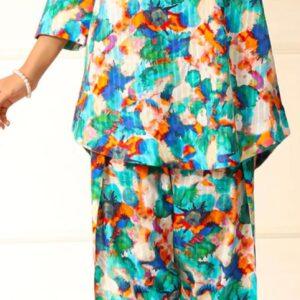 2 Pc premium printed lawn brand Saya