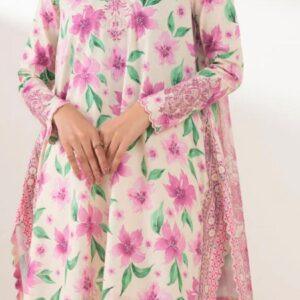 summer collection 3 pcs embroidered lawn sapphire suit