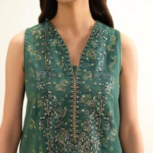 Summer collection 3 pc embroidered dobby lawn suit