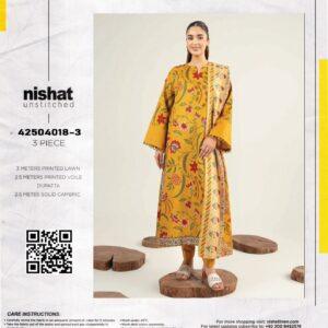 3 pc unstitched nishat summer collection