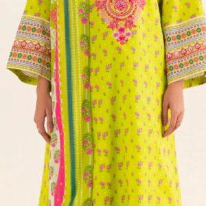 3 pc embroidered unstitched sapphire summer sollection