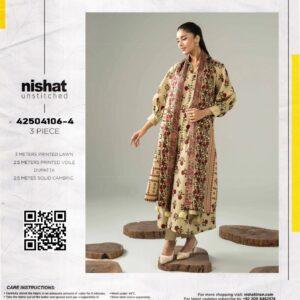 3 pc unstitched nishat summer collection