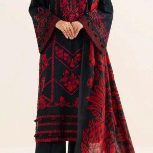 3 pc embroidered dobby sapphire signature summer collection suit