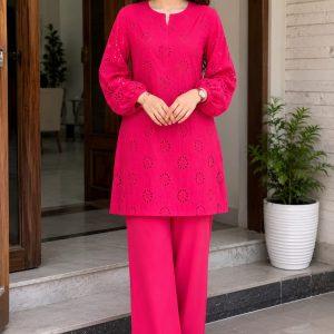 2 Pc laser kari lawn suit